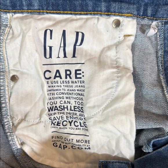 Gap Blue Light Wash High Rise Stride Wide-Leg Jeans SKU0330 - Picture 6 of 9